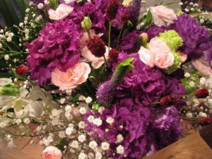 2012/07/07 　紫/ブルー系のお花束　￥3000-　　　お世話になった先生用のお花束☆